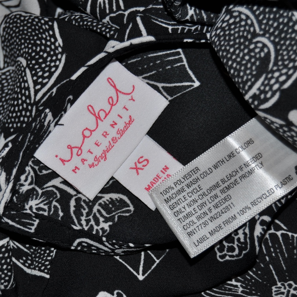 New ISABEL MATERNITY Printed Long Sleeve Blouse - Picture 6 of 8
